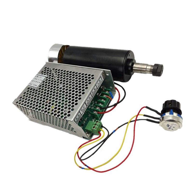 Air cooled 0.5 0.4 0.3 kW 12000 rpm CNC spindle motor kit ER11/ chuck 500 watt spindle motor+electric engraving speed regulator