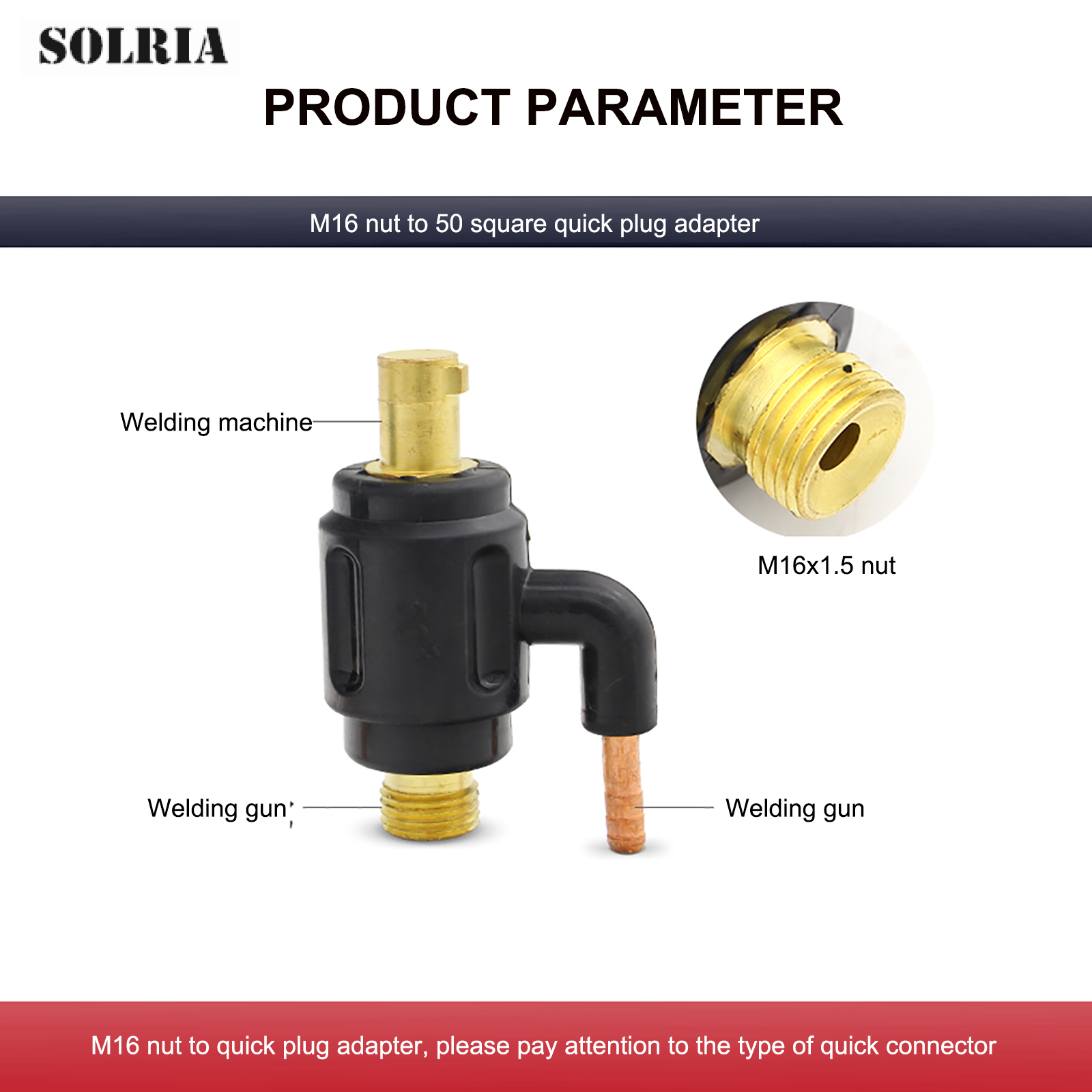 TIG Welding Power Cable Quick Convert Connector M12*1.0 Gas Adapter Transfer Integrate 10-25/35-50 Euro Connector for TIG Torch