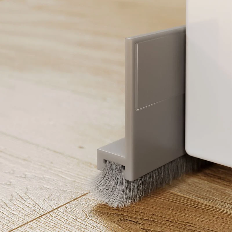 1/5M Self-adhesive Wind Dust Blocker Stopper with Brush Door Sealing Draft Stopper Strip Home Bedroom Sound Insulation Strip