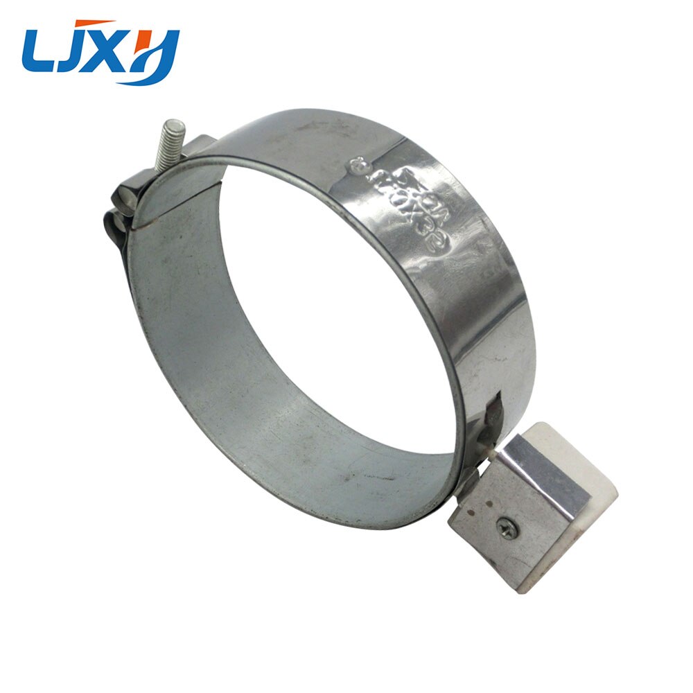 Ljxh bandvärmare  ac220v inre dia .100mm höjd 80mm/90mm/100mm rostfritt stål keramiskt värmeelement för elektronisk utrustning