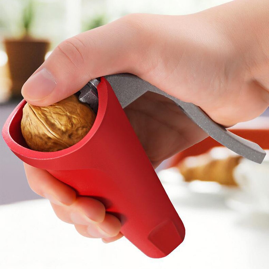 Vertical Multifunctional Walnut Shell Breaker Alloy Serrated Nut Cracker Portable Handheld Walnut Clip Sheller Kitchen Tool