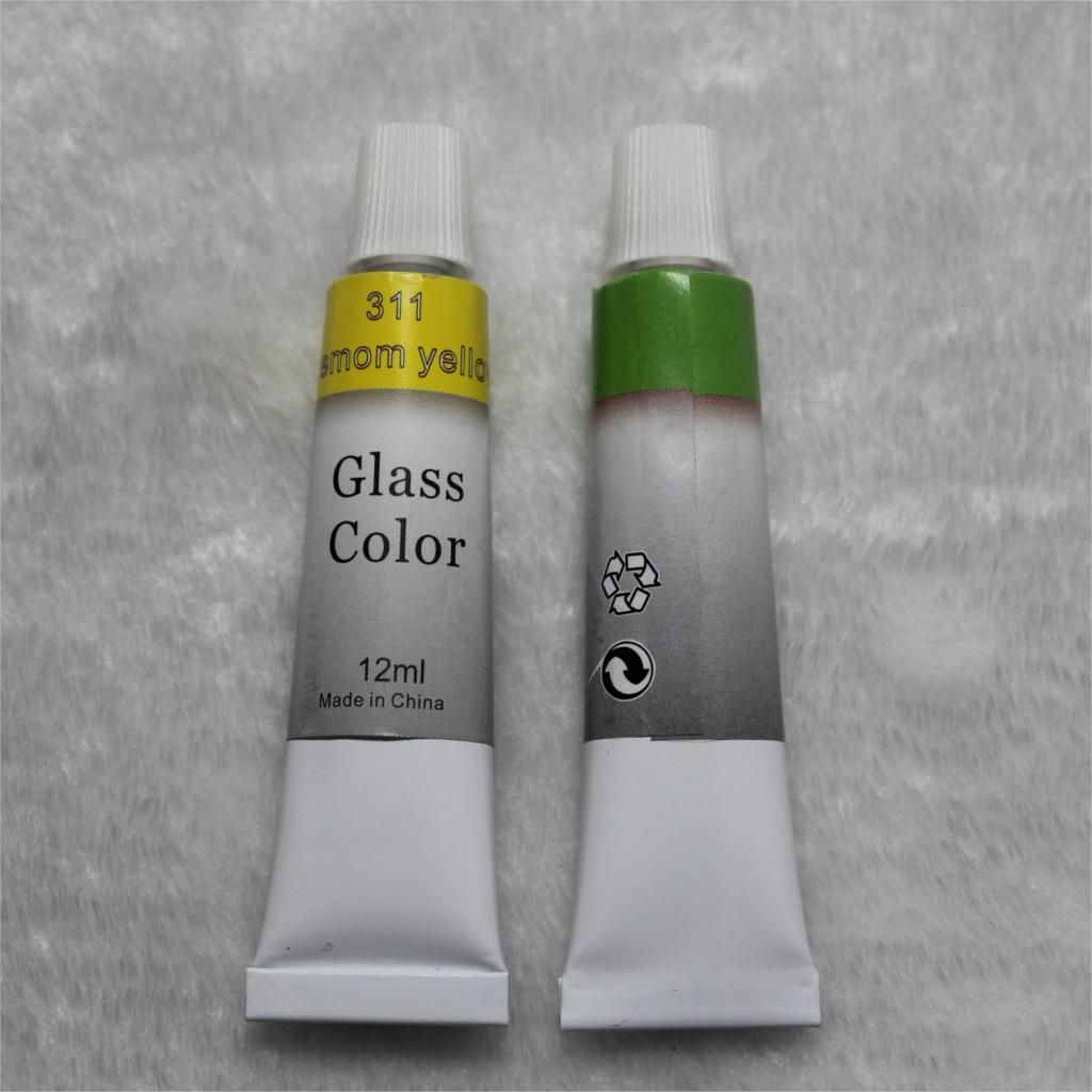 Glas Farbe Farbe Acryl Mangel Hand Bemalt Pigmente 12 Farben 12ML Farbe einstellen