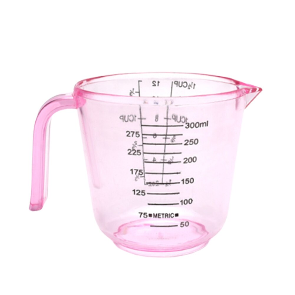 150/300/600ml håndtak vannmelk eggskala målekopp krus måleinstrument med nyttige måleenheter og fint håndtak