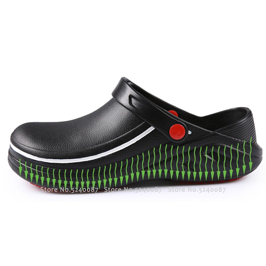 Man Restaurant Keuken Chef Blote Voet Schoenen Anti-Slip Chef Master Cook Bakkerij Werk Eva Slippers Ober Zachte Strand water Sandalen