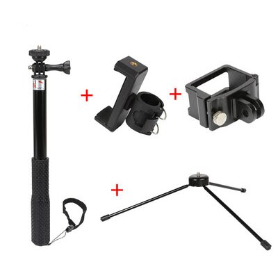 OSMO-trípode de bolsillo para Selfie, varilla de extensión de varilla con pinza de teléfono móvil para DJI Osmo POCKET, cardán de mano, accesorio de extensión de cámara: Grey