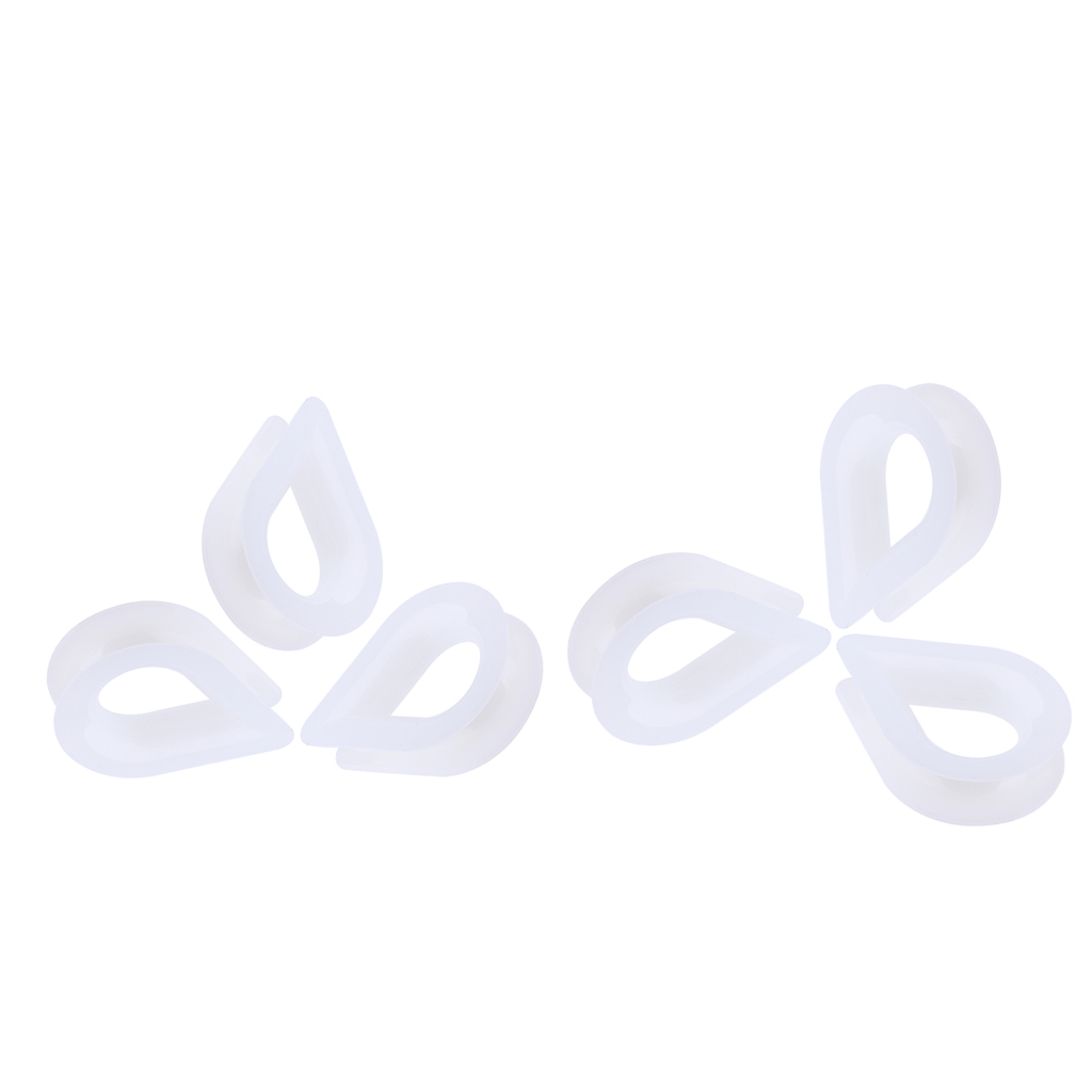 6 Pieces 10mm Nylon Wire Cable Thimble Strap For Natural Rope Steel Rope Forestry Rope