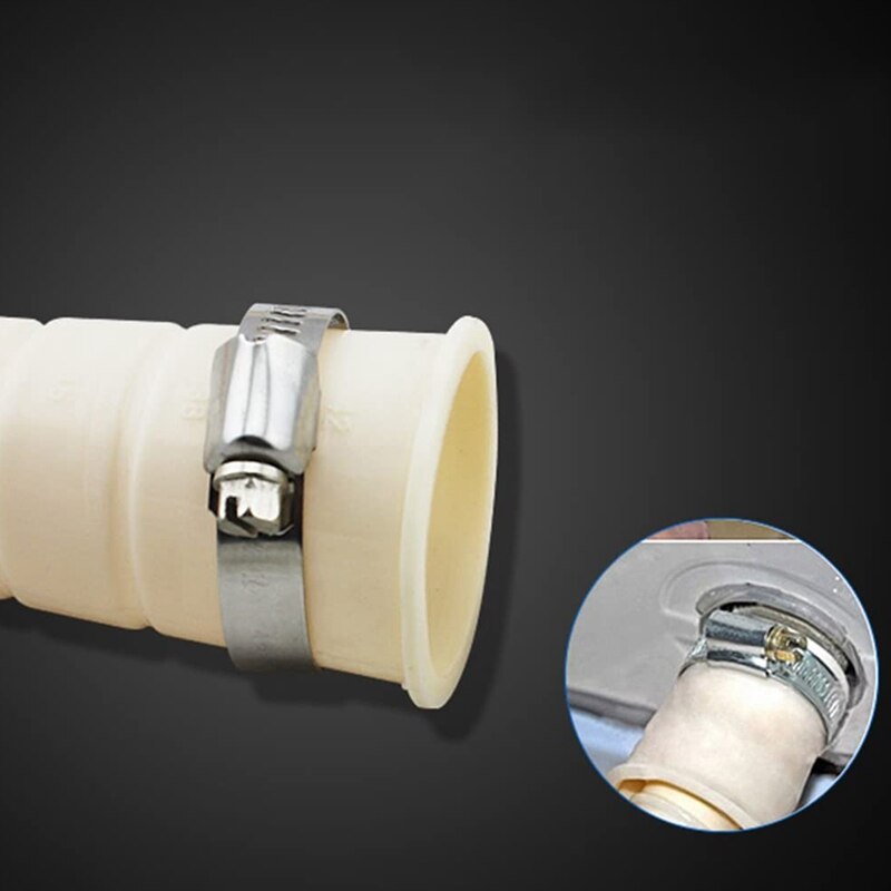 Washing Machine Drain Hose 2-Piece Set, Drainage Pipe Extension Kit Fit All Drain Hose ,with 1 Hose Clamp