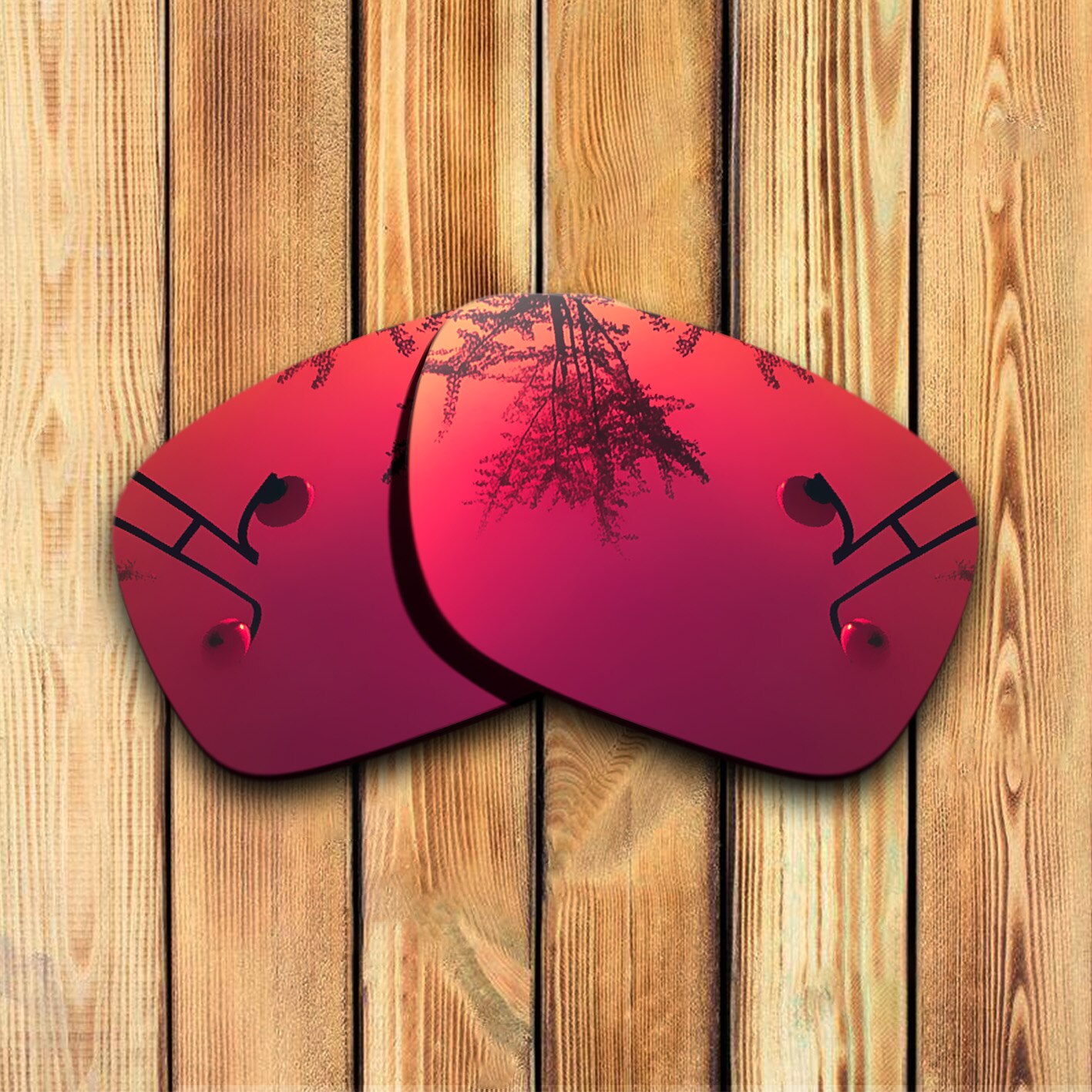 100% Precies Gesneden Gepolariseerde Vervanging Lenzen Voor Arnette Witch Doctor Sunglass-Vele Kleuren: Magenta Red Mirrored