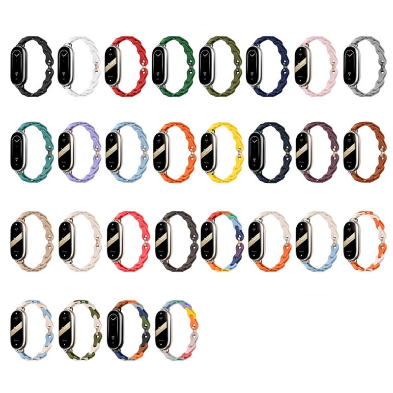 Holle siliconen band voor Xiaomi Mi Band 9 Mi 9 Officiële stijl vervangende horlogeband armband voor Xiaomi Mi Band 8 Mi Band 9 riem