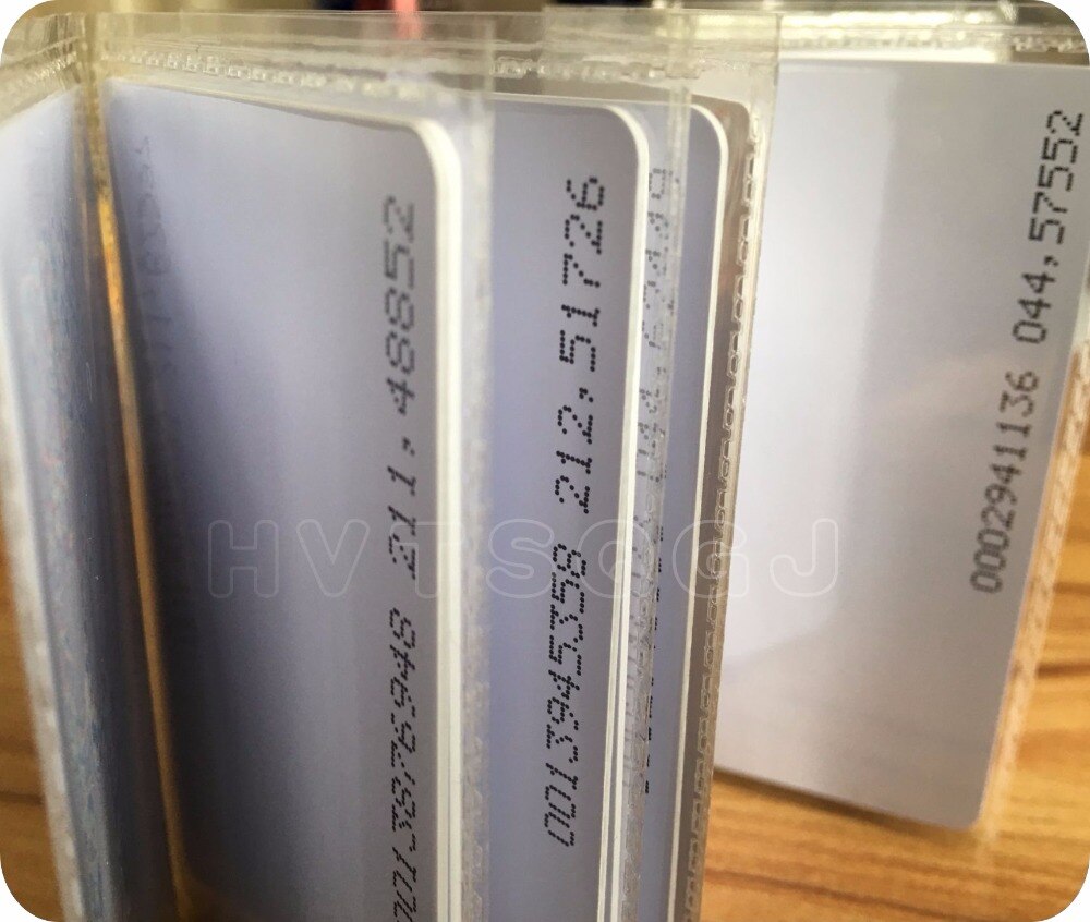 (50 stycken/lot )125 khz närhet  em4100 chip rfid tomt id-kort med 64 bitars skrivskyddat minne