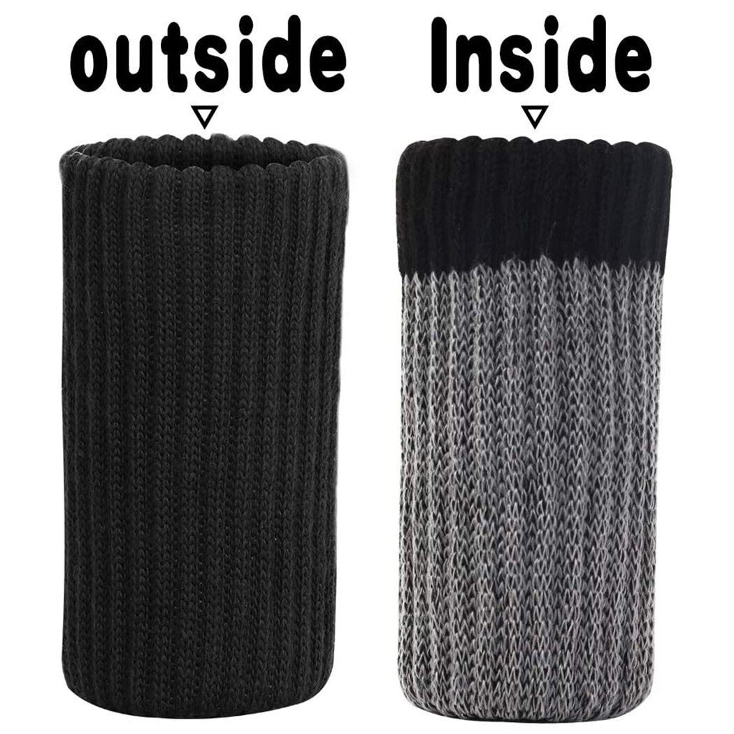 Chair Footcovers Furniture Table Feet Leg Protectors Floor Protectors Covers Cover Black Foot cover Thicken