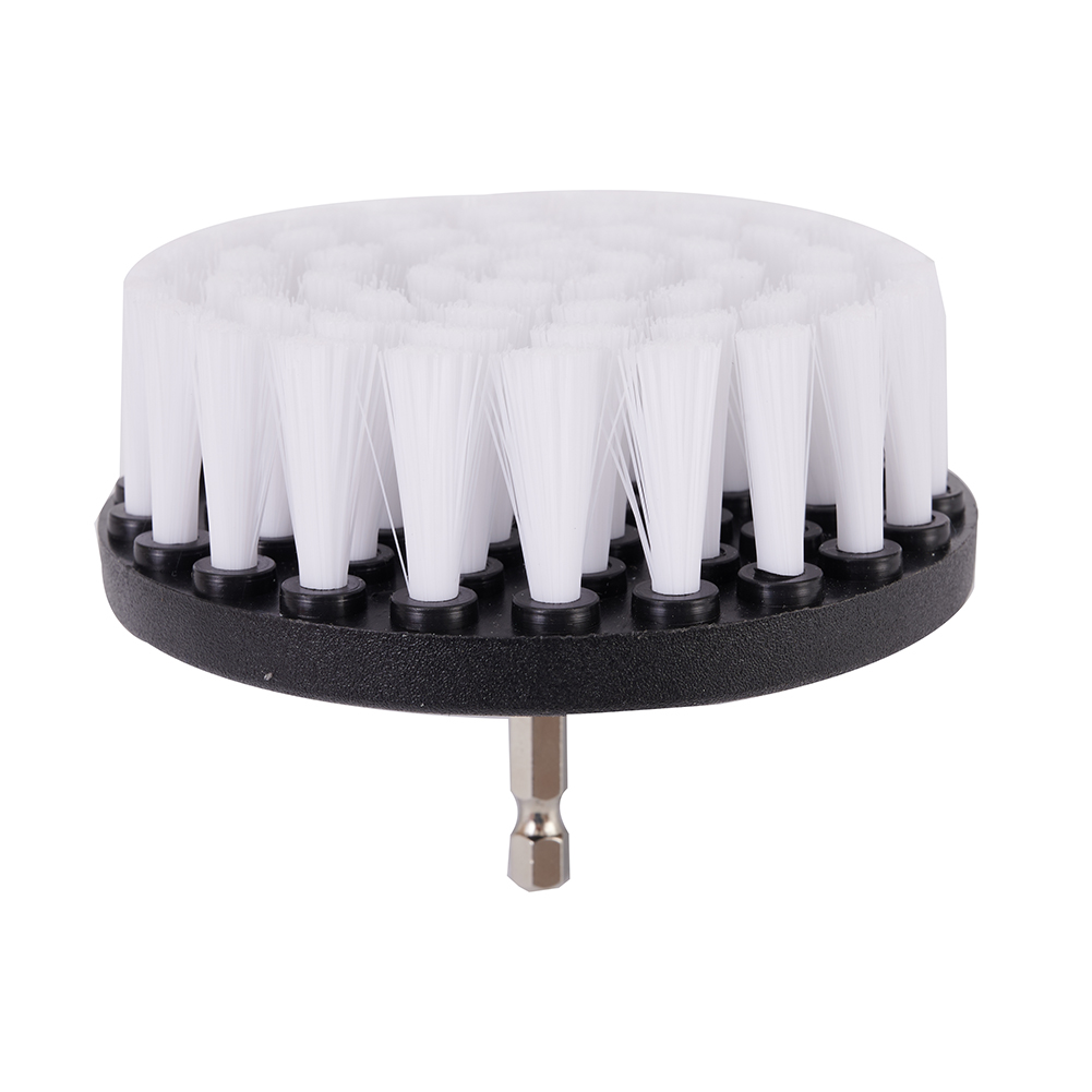 4-inch zachte boorborstelbevestiging voor het reinigen van tapijt en leer en bekleding van glazen banden Elektrische scrubberboor