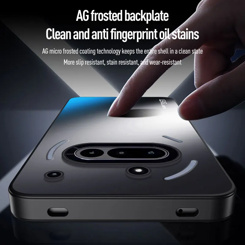 Magnetische Hülle für Nothing Phone 3A Pro, matt, stoßfest, harte Stoßstange, Ständer, Halter, Schutzhüllen für Nothing Phone 3A 2A CMF Phone 1