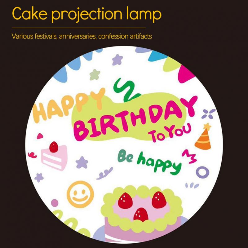Happy Birthday Night Light Photo Projector Birthday Party For Kids Korean Wedding Projection Lamp Bedroom Decoration 2022: 09