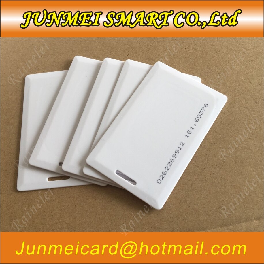 50pcs Long Range Proximity Card 125KHz RFID/EM 1.8mm Thickness Card with EM4200 chip Clamshell Card for access control system