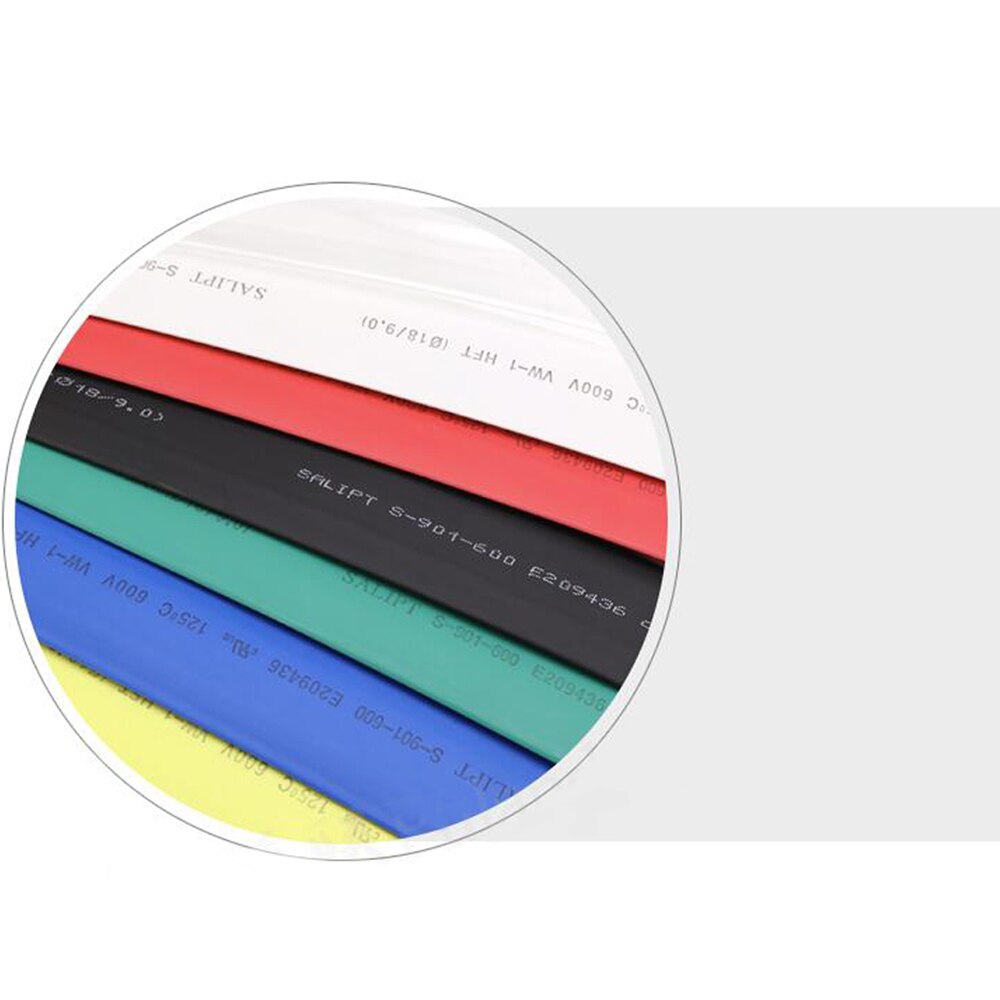 1meters 50mm Heat Shrink Tubing Shrinkable Heatshrink Tube Sleeves 2:1 White Black Red white/red/green/blue/Transparent/yellow
