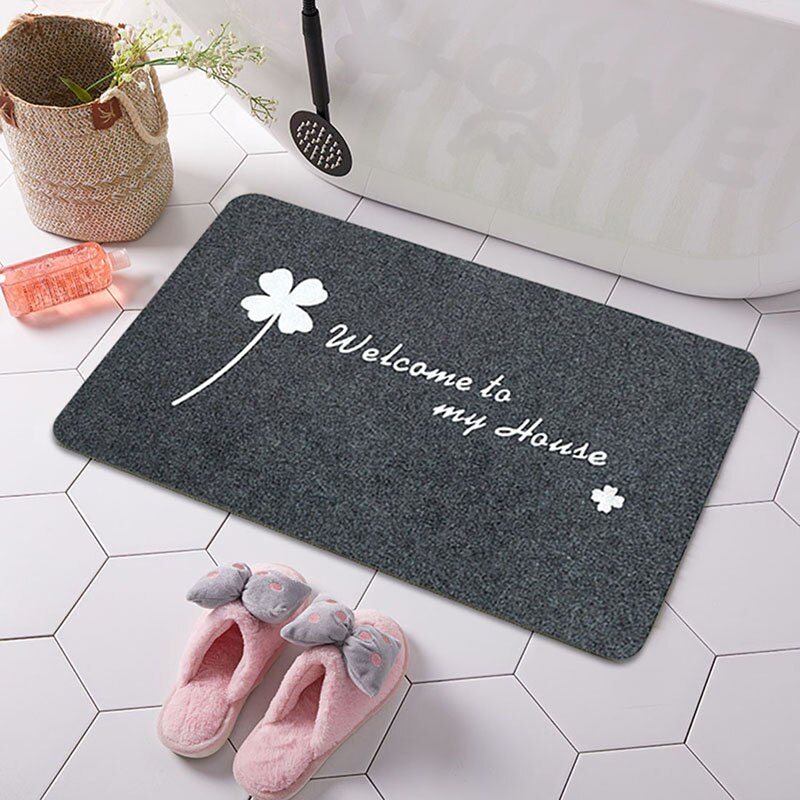Paillasson d'entrée moderne, tapis de bienvenue pour porte d'entrée, tapis de cuisine antidérapant, tapis de sol rectangulaire, paillasson doux 40 x 60cm/38 x 58cm