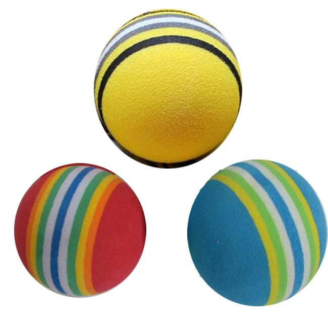 12ea inomhus övningsboll för golf i flera färger svampboll eva mjuk boll regnbåge boll: Mång