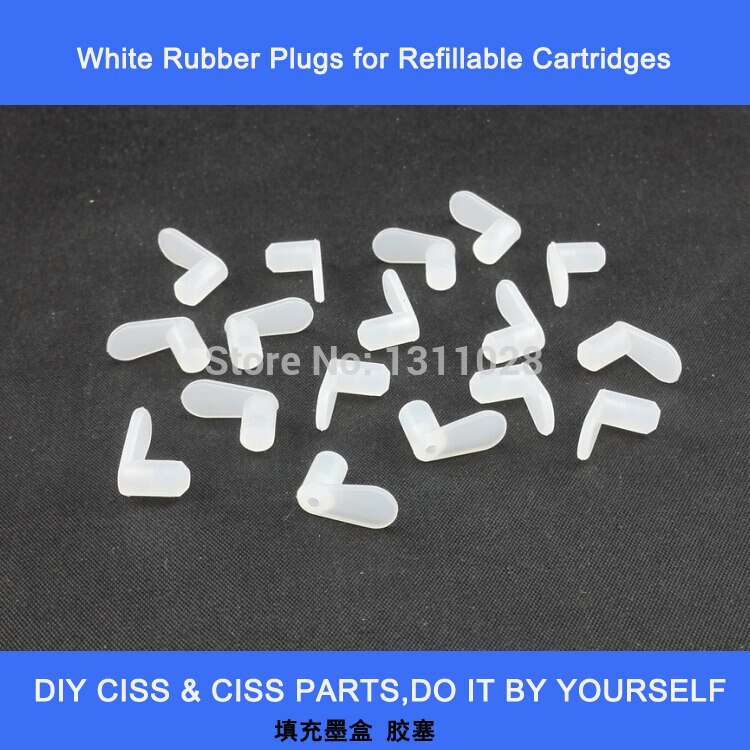 INK WAY 80 PCS white seal plug for refillable ink cartridge , CISS accessories and parts