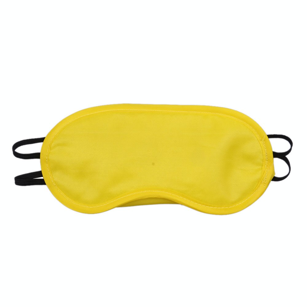 Masque oculaire endormi pour voyage, Patch pour les yeux, ombre noire, bandeau pour les yeux, Patch de nuit, économique, , 50 pièces/lot: Yellow