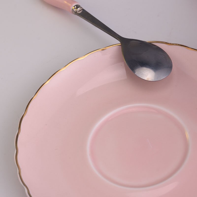 Tekopp sett kaffekopp sett rustfritt cupstea kopper og saucerschina te cupcup covercup dekke
