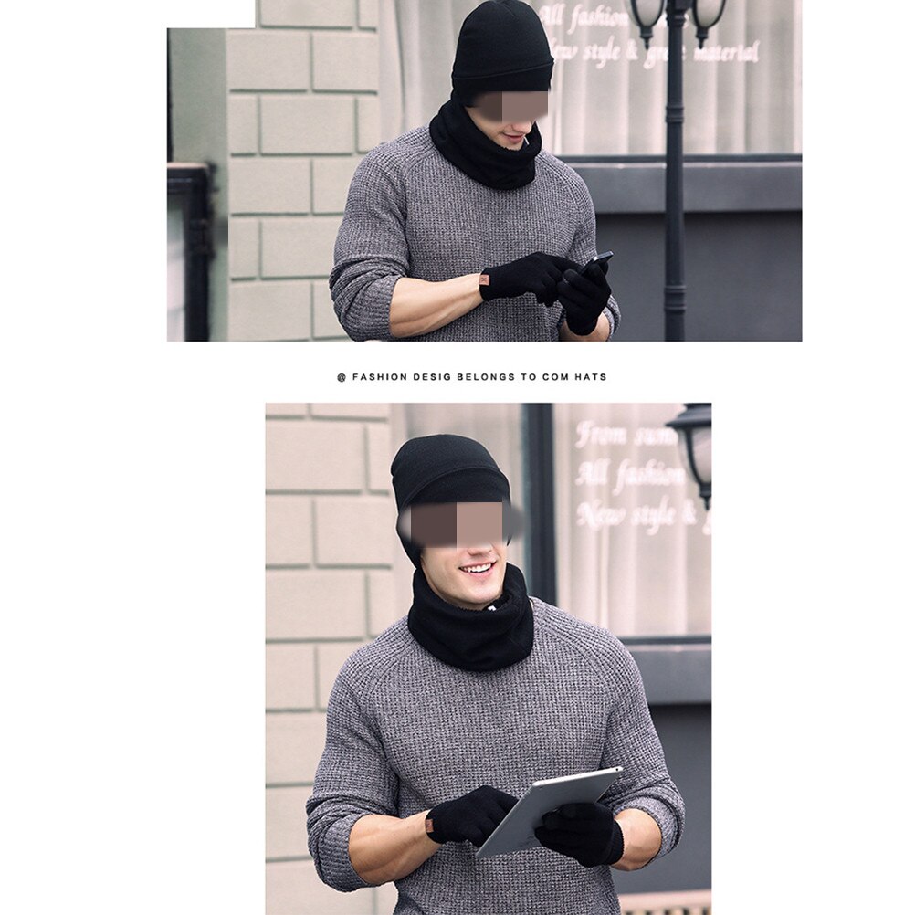 Honnesserry Women's Winter Beanie Hat Neck Warmer Scarf and Touchscreen Honnesserry Women's Winter Beanie Hat Neck Warmer Scarf and Touchscreen