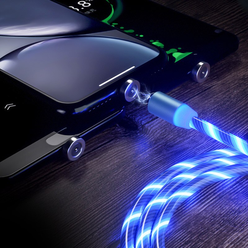 Szybkiego ładowania bezprzewodowego magnetyczny światło płynące mikro rodzaj USB C kabel robić Honor 5X 6A 6X 7A 7X 7C 8A 9X X10 9 10 20 30 zawodowiec kabel robić telefonu