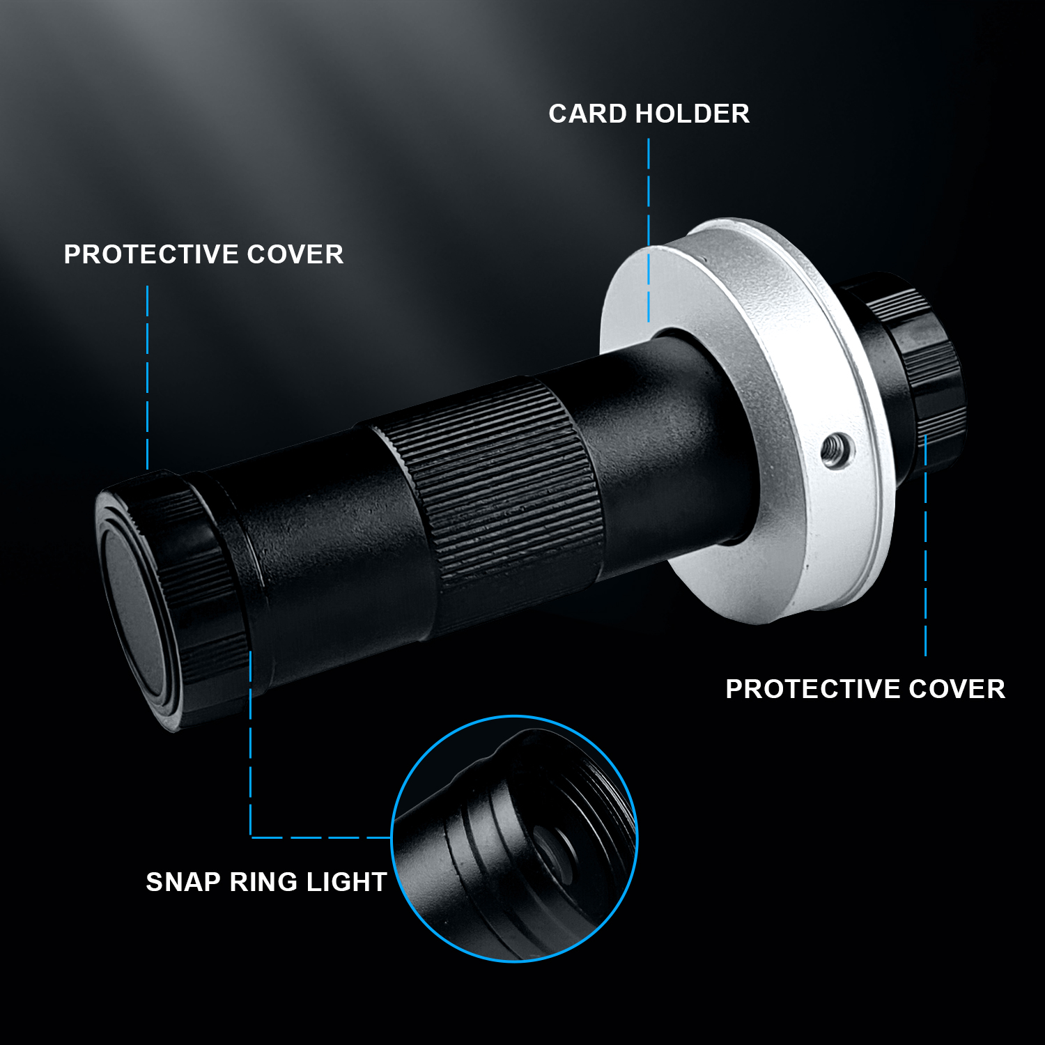 YIZHAN Magnification Adjustable 150X Zoom C Mount Lens With 0.5X Objective For HDMI USB Industrial Digital Microscope Camera