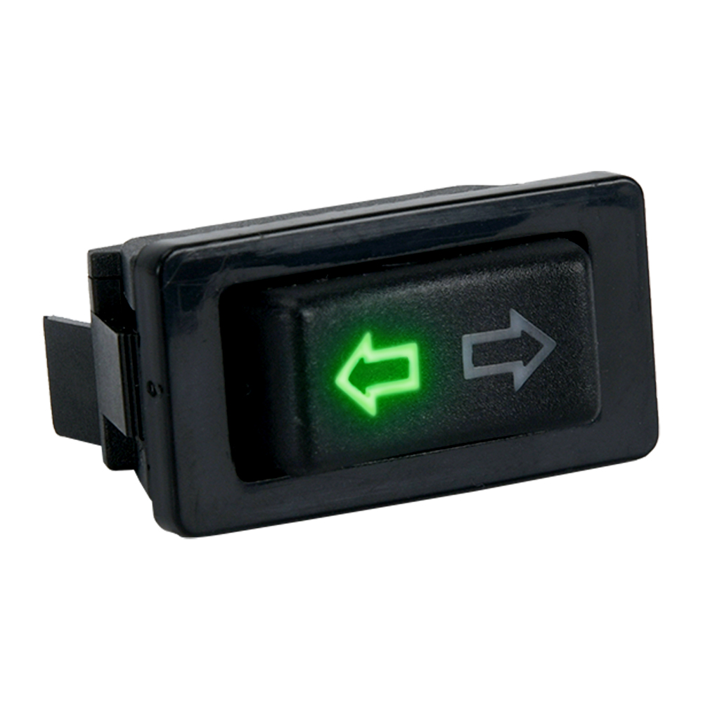 Universal- Auto Auto Fensterheber Schalter Hebe Schalter 5 Stift DC 12 V 20A Blau/verrotten Licht Farbe Und kabelbaum: Gelb
