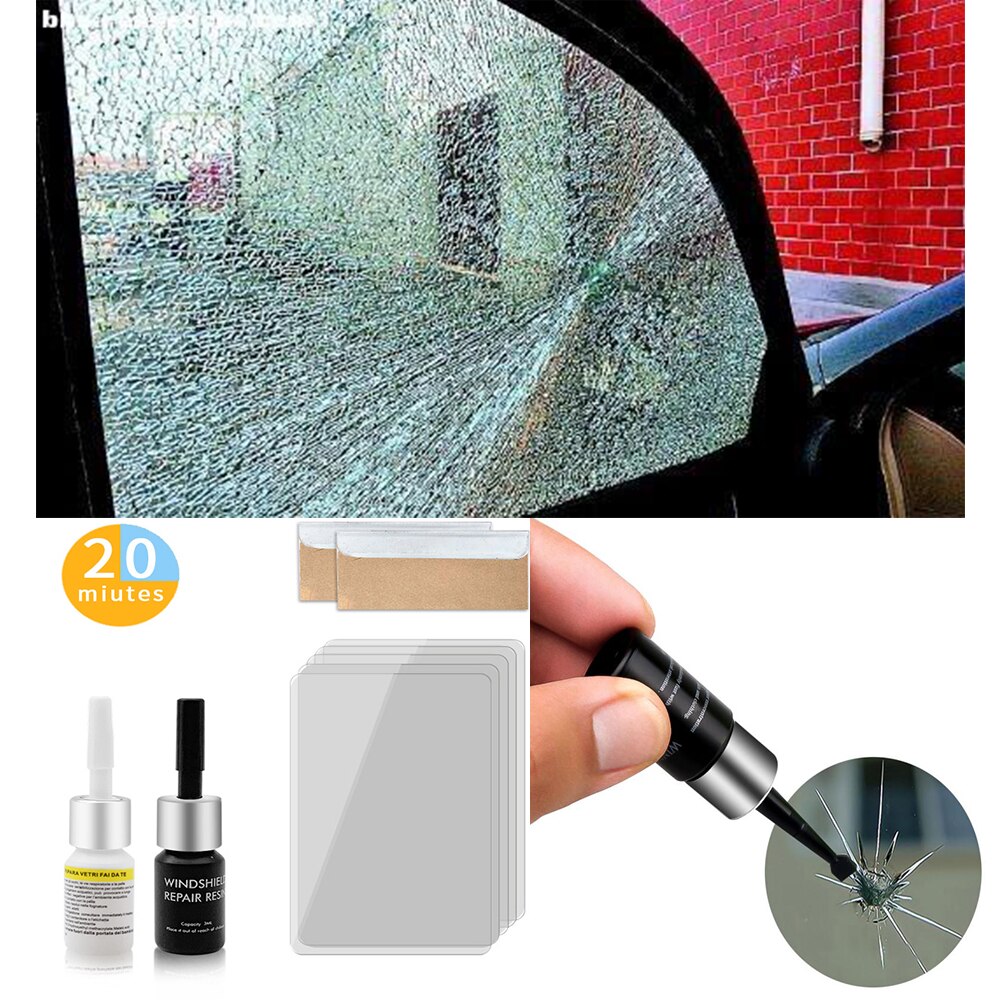 DIY Car Window Repair Tools Car Windshield Repair Tool Window Glass Curing Glue Auto Glass Scratch Crack Restore Window Repair