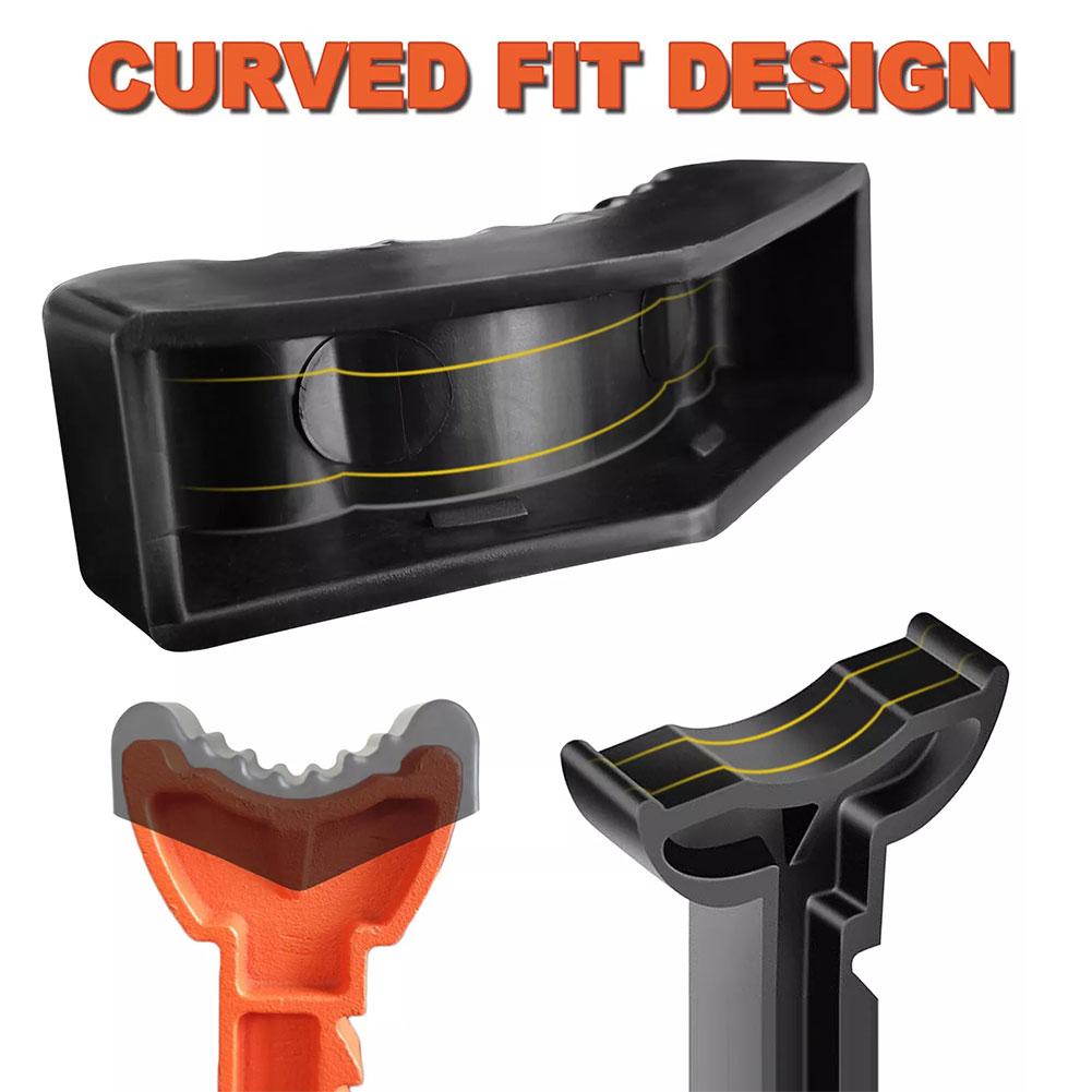 Soporte de gato de elevación ranurado para coche, almohadilla de goma, adaptador de suelo, marco, riel, pellizco, herramientas de reparación universales, almohadillas de agarre de seguridad de 3 toneladas y 6 toneladas