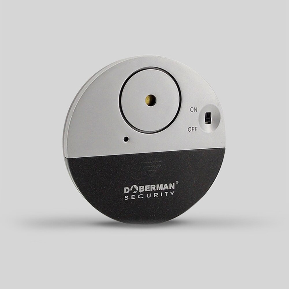 100dB Wireless Home Door & Window Alarm Vibration Alert Sensor Battery Operated Entry Burglar Security Sensor Alarm System: Default Title