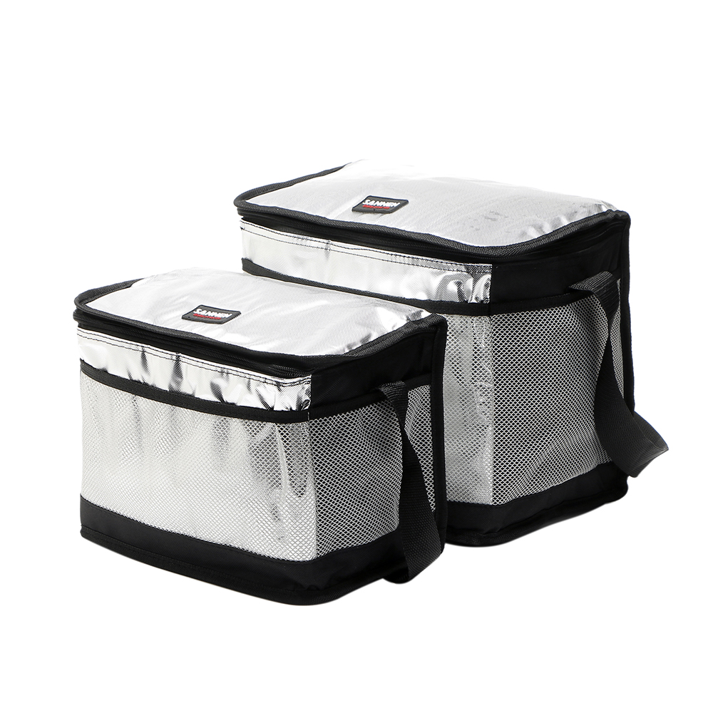 SANNE 10L 15L Aluminium Folie Isoliert Eis Picknick Kühler Taschen Thermische Lebensmittel Taschen Eis Kühler Isolierte Schulter Taschen für familie