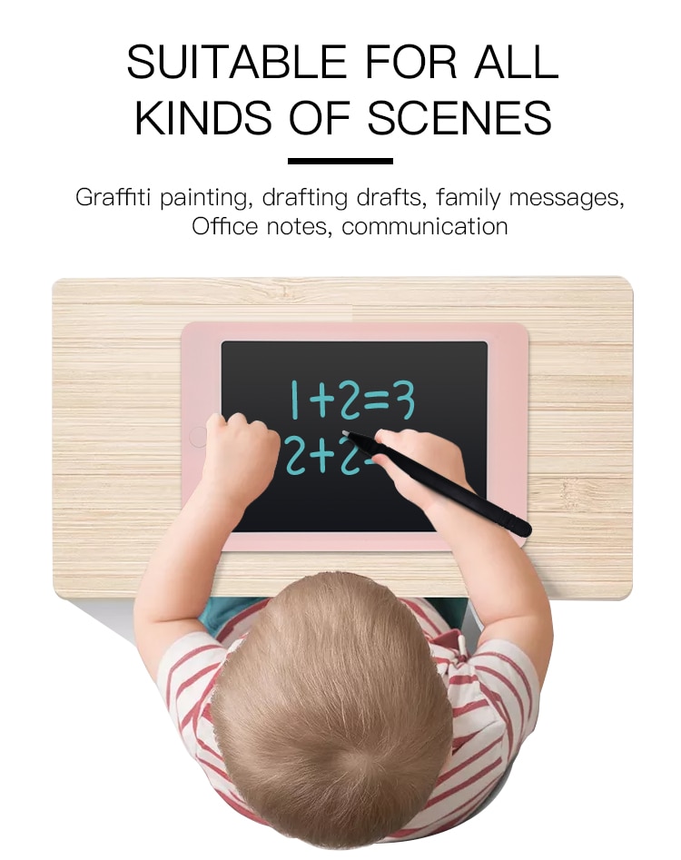 Tableta de escritura tishic LCD de 10/8. 5 pulgadas, tableta gráfica Digital borrable, tableta/almohadilla/tabla de dibujo electrónico para niños con pluma