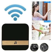 Smart doorbell Ding Dong machine Black Universal Wifi Doorbell Chime House Hardware Plug-In Chime Visitors Waterproof Voice Tip