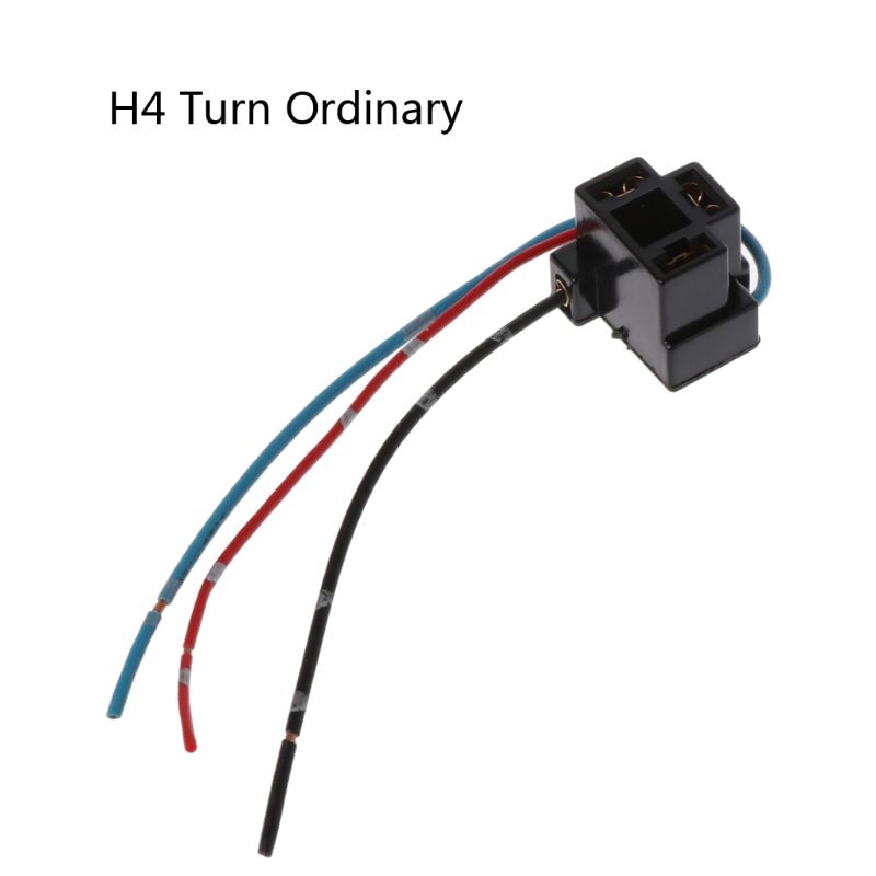 H4 Auto Halogeenlamp Socket Power Abs & Metal Materiaal Adapter Plug Connector Kabelboom
