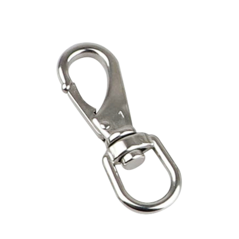 Rvs Kogelstangkop Snap Haken Duiken Clips Lente Haak Voor Vogel Feeders, Huisdier Kettingen, hond Tie-Out Kabel, Sleutelhanger: 1