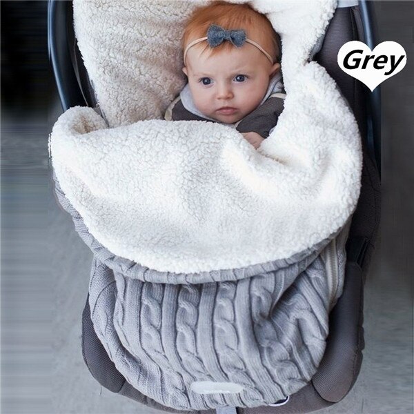 Universele baby voetenzak voering kinderwagen buggy kinderwagen cozy toes autostoel: Grijs
