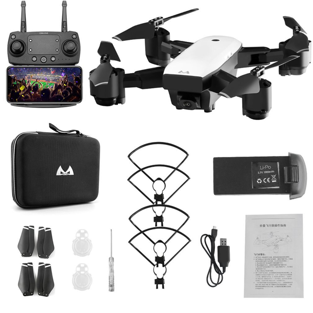 Smrc  s20 6 aksler gyro fpv drone bærbar rc quadrocopter med 720p kamera foldning rc helikopter bærbar rc model