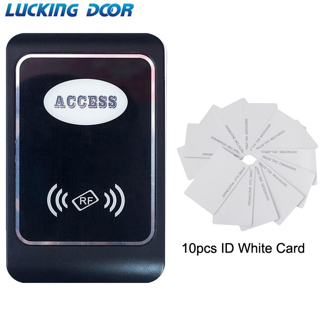RFID Card Reader Access Control Machine Waterproof 13.56MHZ/125Khz Proximity Card Access Control Reader Wiegand34 IP65 Reader: ID AC 10 cards