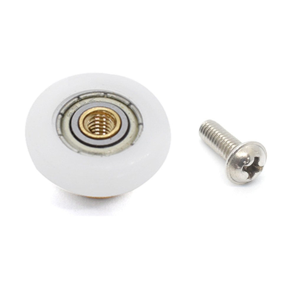 2 Stuks Douchedeur Rollers/Lopers/Wielen Enkele Wiel 19/23/25/27Mm Glijdende Rollager Wiellopers Vervangende Hardware