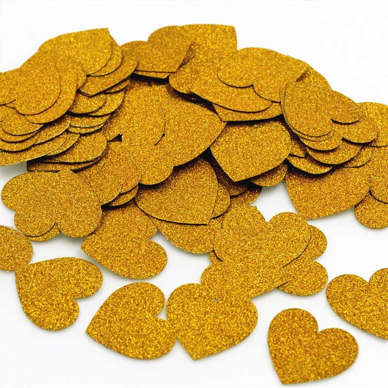 Rtificial-pétalos de lanzamiento, 100 unidades por paquete, trajes de romántica, suministros decorativos, Confett de amor colorido en forma de corazón