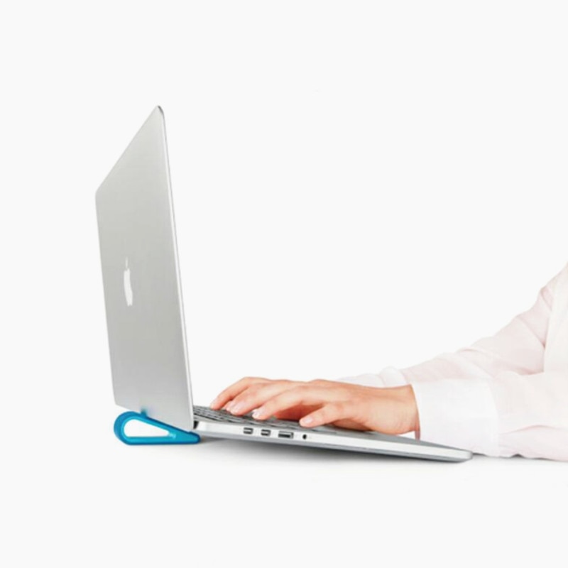 1pc Simple Laptop Stand Adjustable Bracket Desktop Computer Increased Shelf Cooling Base Pad Bracket Office Supplies