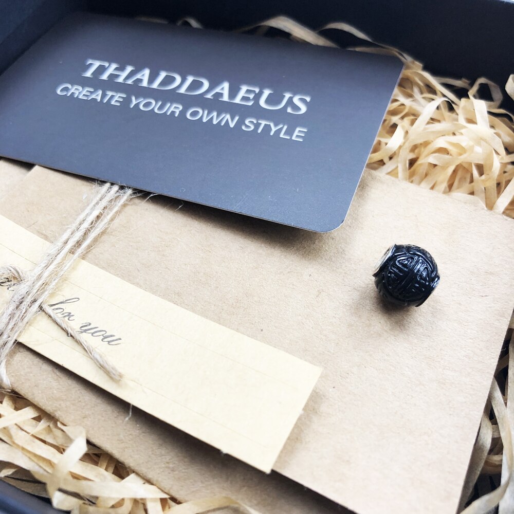 Koraliki szanghaj, 925 szterling srebro czarny uroki pasuje bransoletka europa naszyjnik azjatyckie prezent akcesoria biżuteryjne dla kobiet i mężczyzn