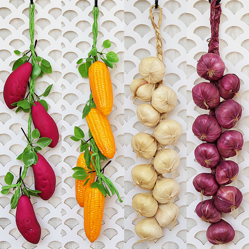 Kunstige grøntsager pu simulering grøntsager peber majs kartoffel til hjem restaurant køkken haveindretning