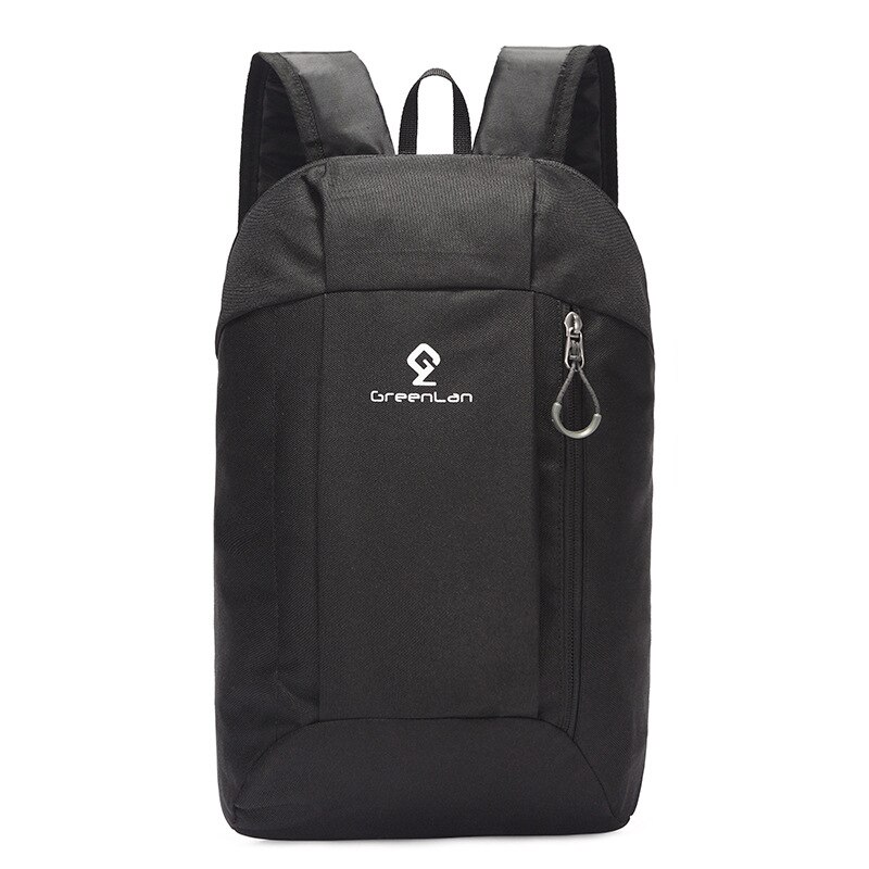 Décontracté Simple petit sac à dos unisexe en plein air Trekking sac à dos hommes femmes 10L léger sac de voyage toile sac à dos pour les filles: Black