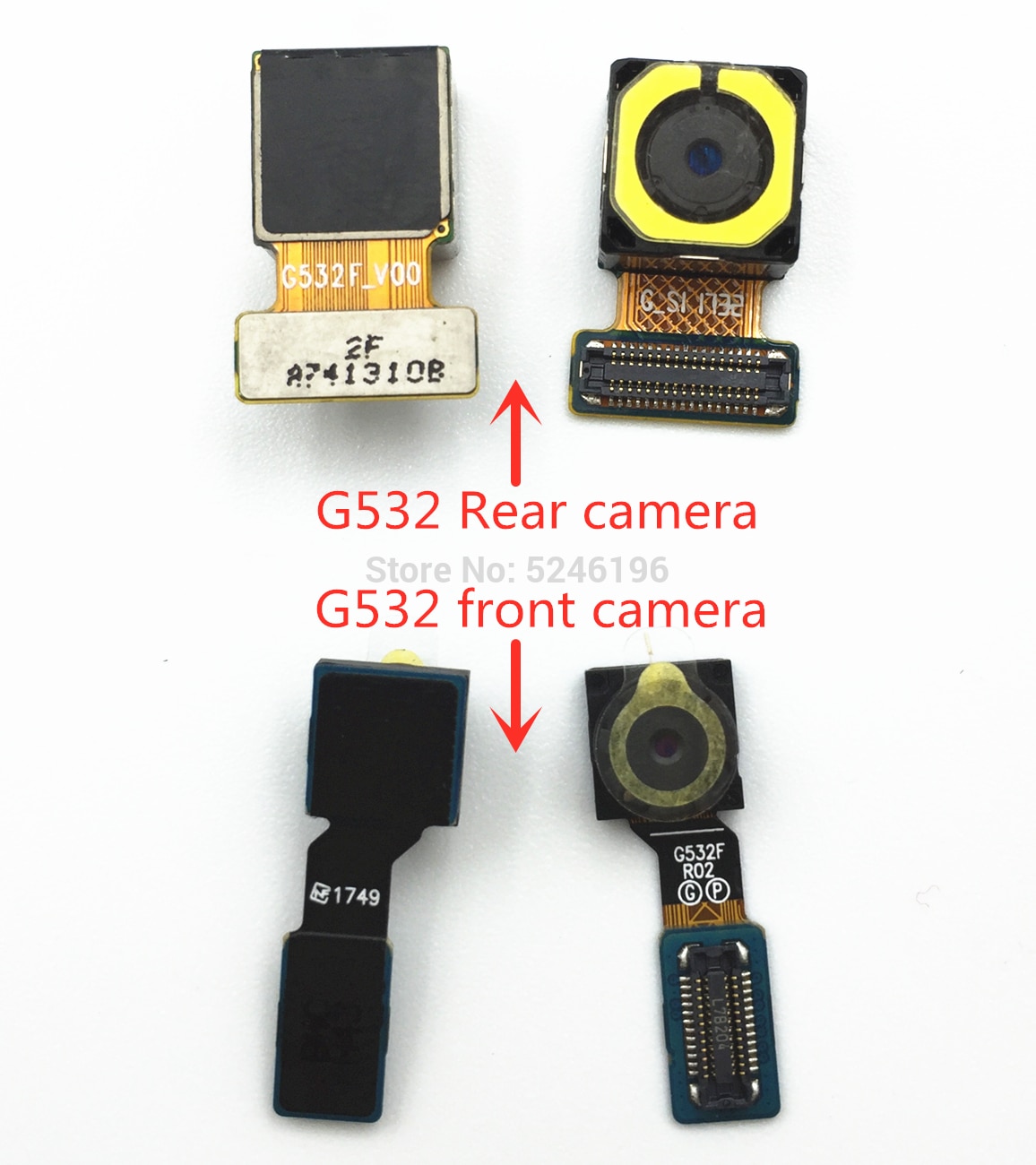 1pcs Terug big Hoofd Achteruitrijcamera front camera Module Flex Kabel Voor Samsung Galaxy G532 G532F J250 Back Belangrijkste flex Kabel