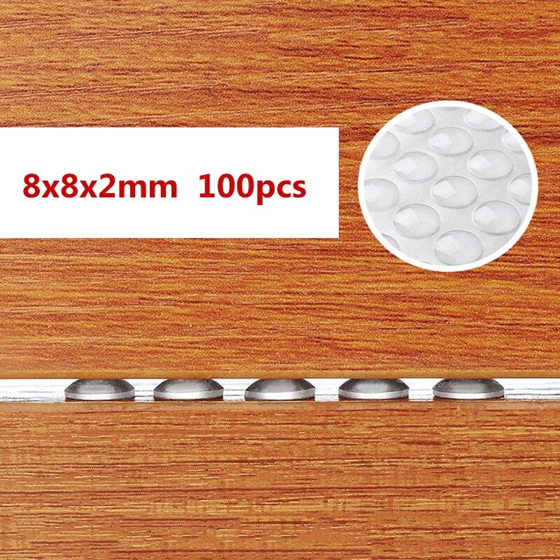 13mm White Square Adhesive Vinyl Bumper Pads, Pack Of 9 Rubber Furniture Feet For Doors, Furniture & Kitchen Appliances