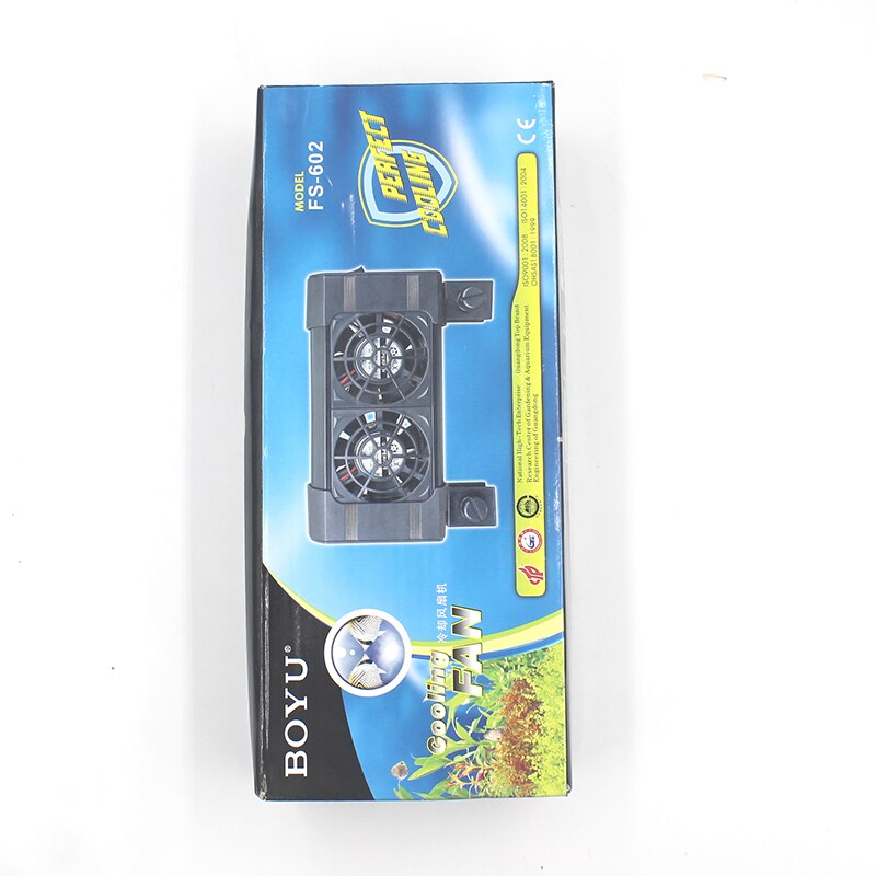 BOYU Aquarium Fan Cooling Fan Aquarium Controller Temperature Control 4w 5w 6w 8w 9w DC 12V 220V Aquarium Fish Tank Accessories
