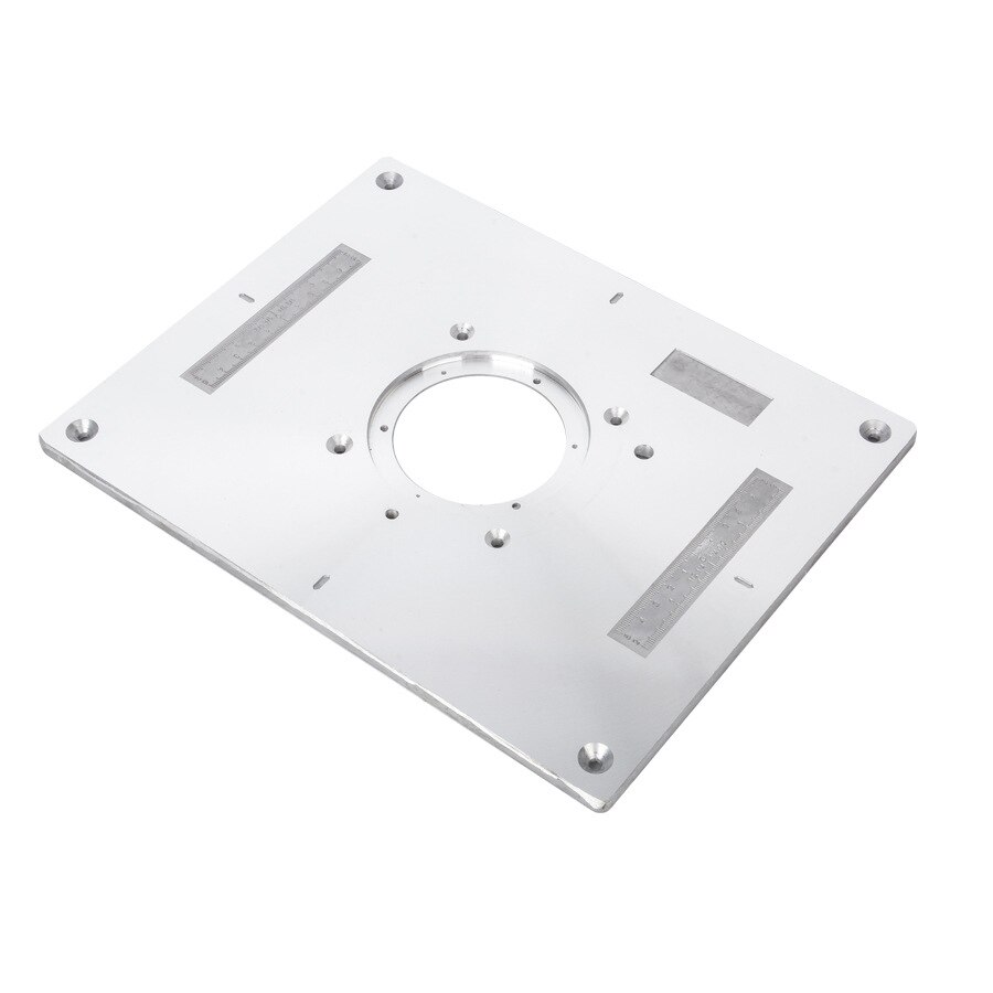 Electric Wood Milling Trimming Machine Flip Plate Guide Table Aluminum Router Table Insert Plate for Woodworking Work Bench